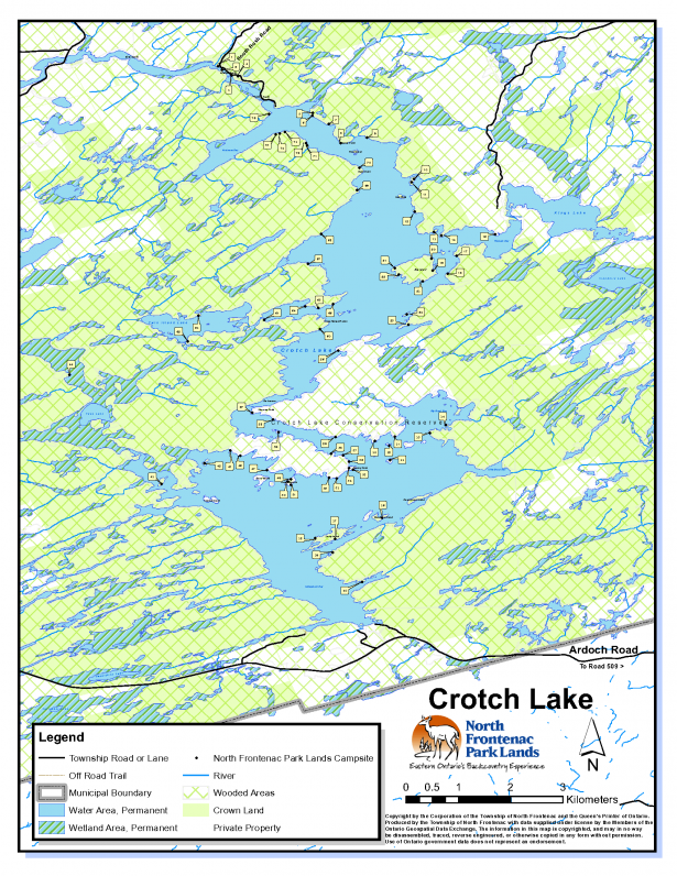 Campsite Maps North Frontenac Parklands
