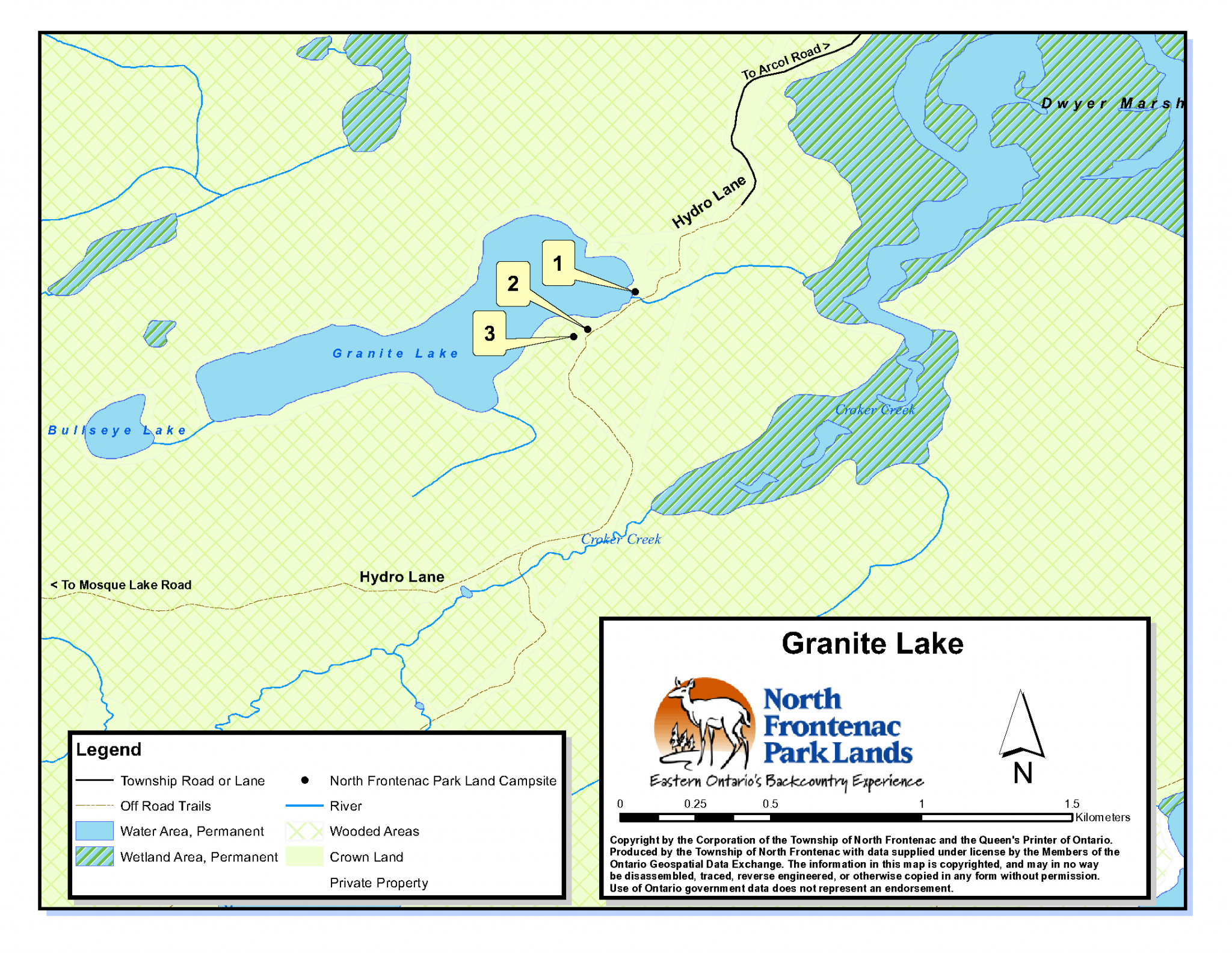 Campsite Maps North Frontenac Parklands