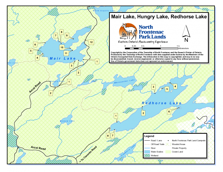 Campsite Maps North Frontenac Parklands